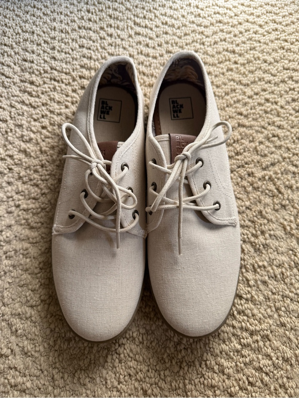 Casual Canvas Shoes in Light Beige - Brand Blackwell Size 9 Mens